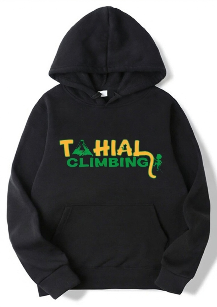 Hoodie Tahial color negro